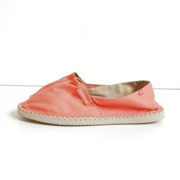 Orange Textile Espadrille Loafer Size 8.5 - Picture 4 of 6